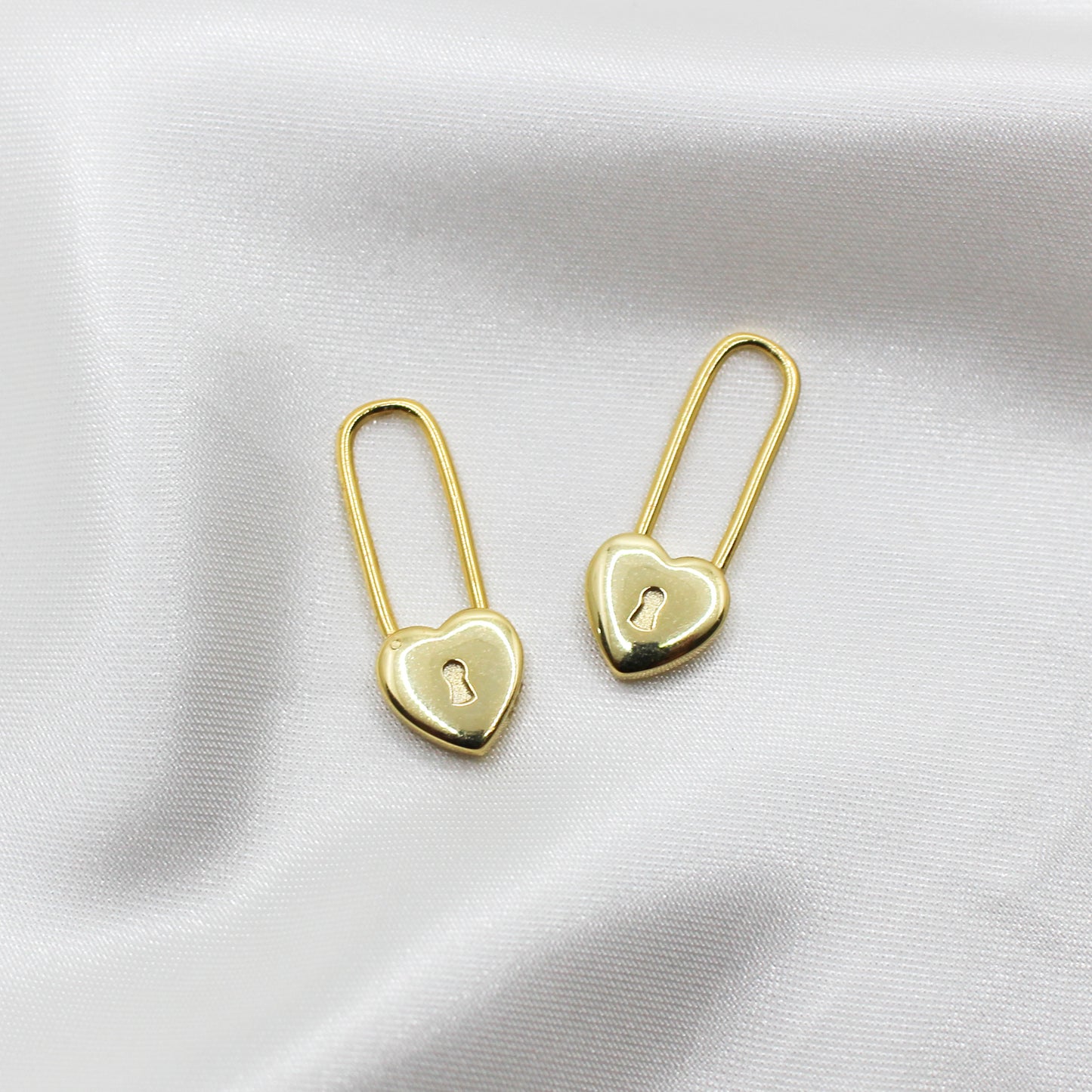 Heart Paper Clip Earrings (From the Vault)
