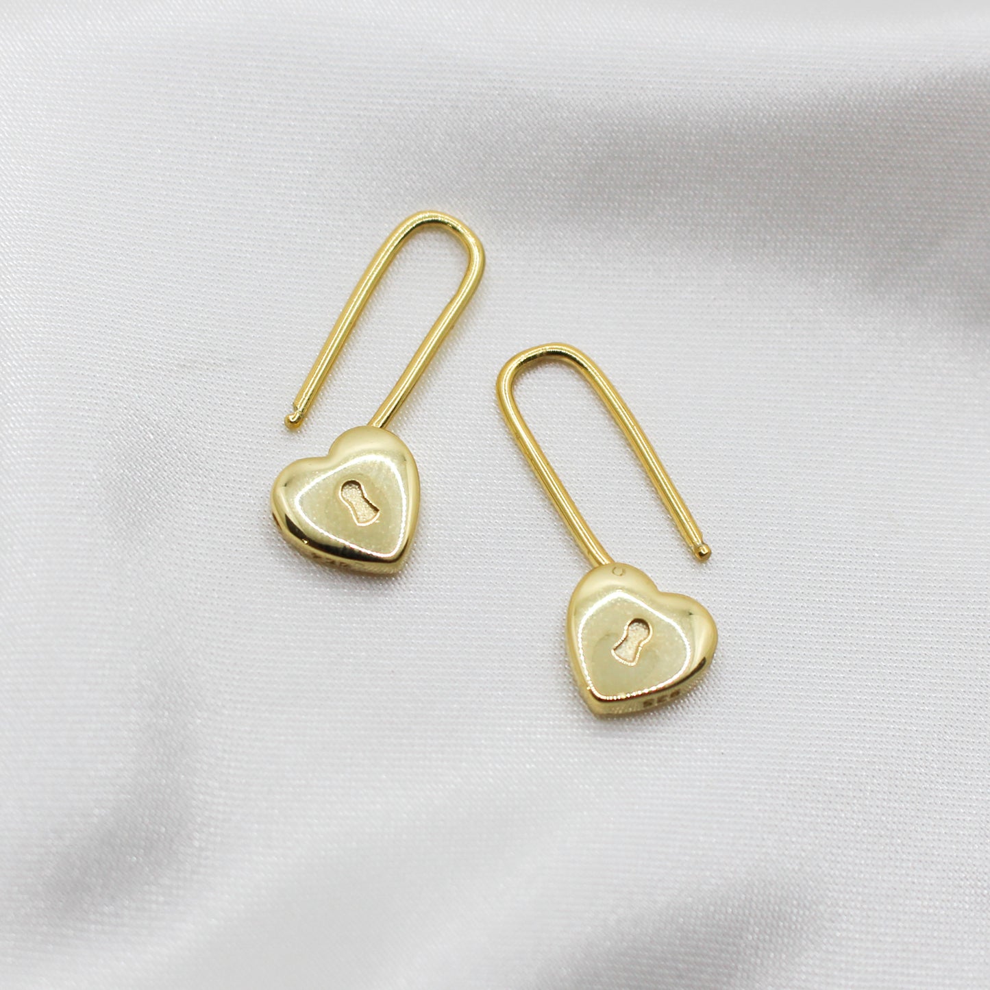 Heart Paper Clip Earrings (From the Vault)