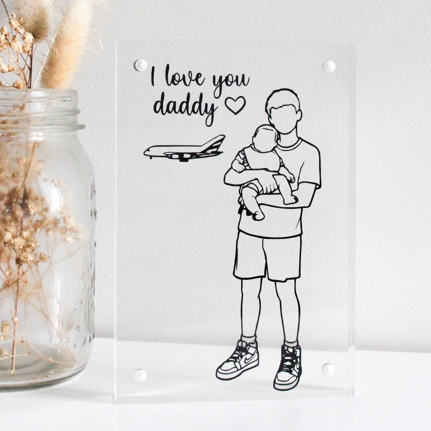 line art frame gifts for dad