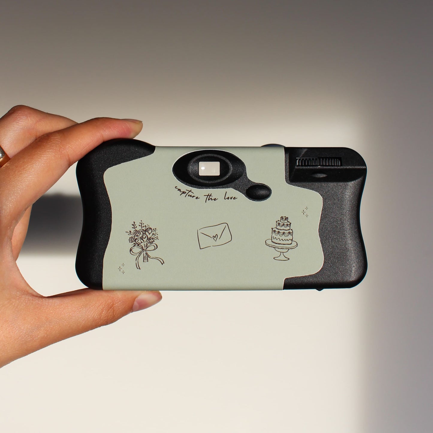 personalised disposable camera wrap for engagement parties