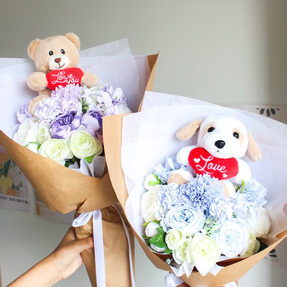 love you bear bouquet everlasting bouquet