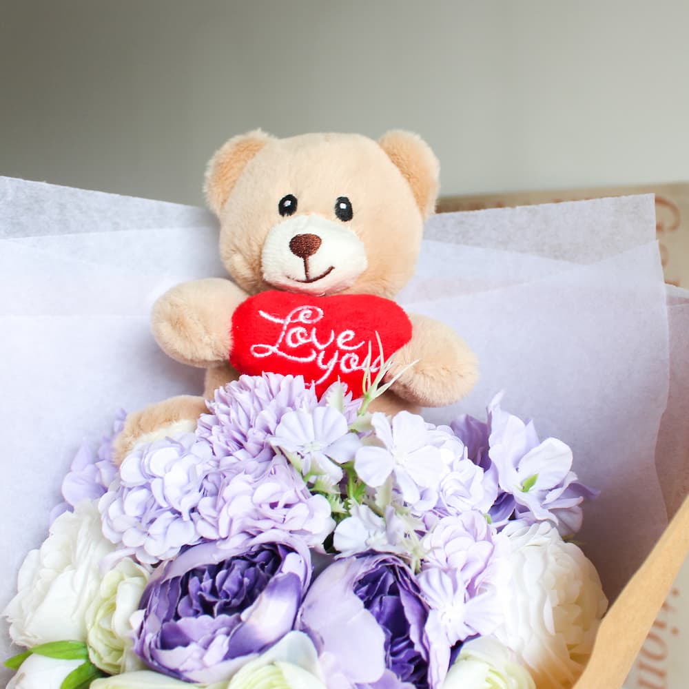 love you bear bouquet everlasting bouquet