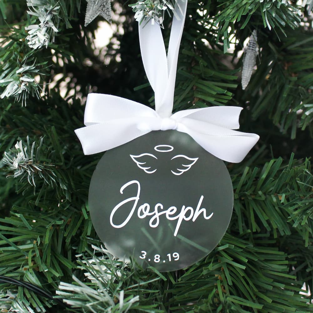 Personalised Memorial Acrylic Ornament