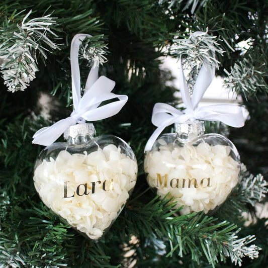 Everlasting Floral Heart Bauble