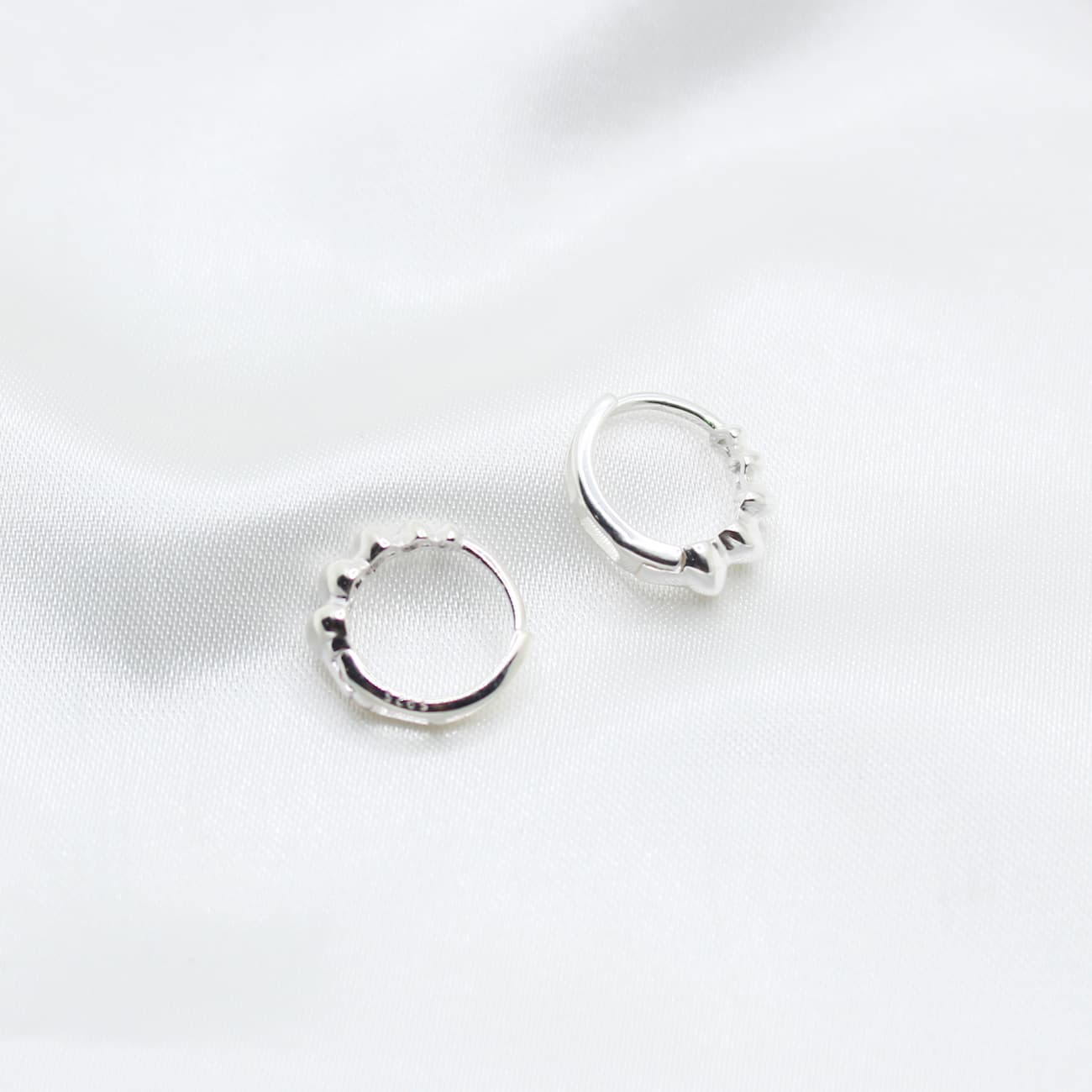 croissant hoop earrings