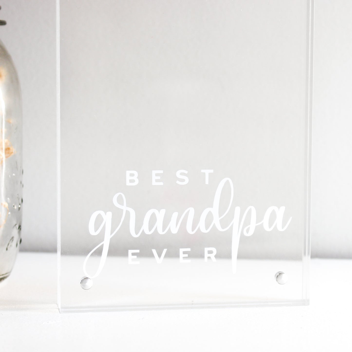 fathers day gift ideas gift ideas for grandpas gifts for him clear acrylic photo frame acrylic photo block personalised frame acrylic block gifts best dad ever frame best grandpa photo frame