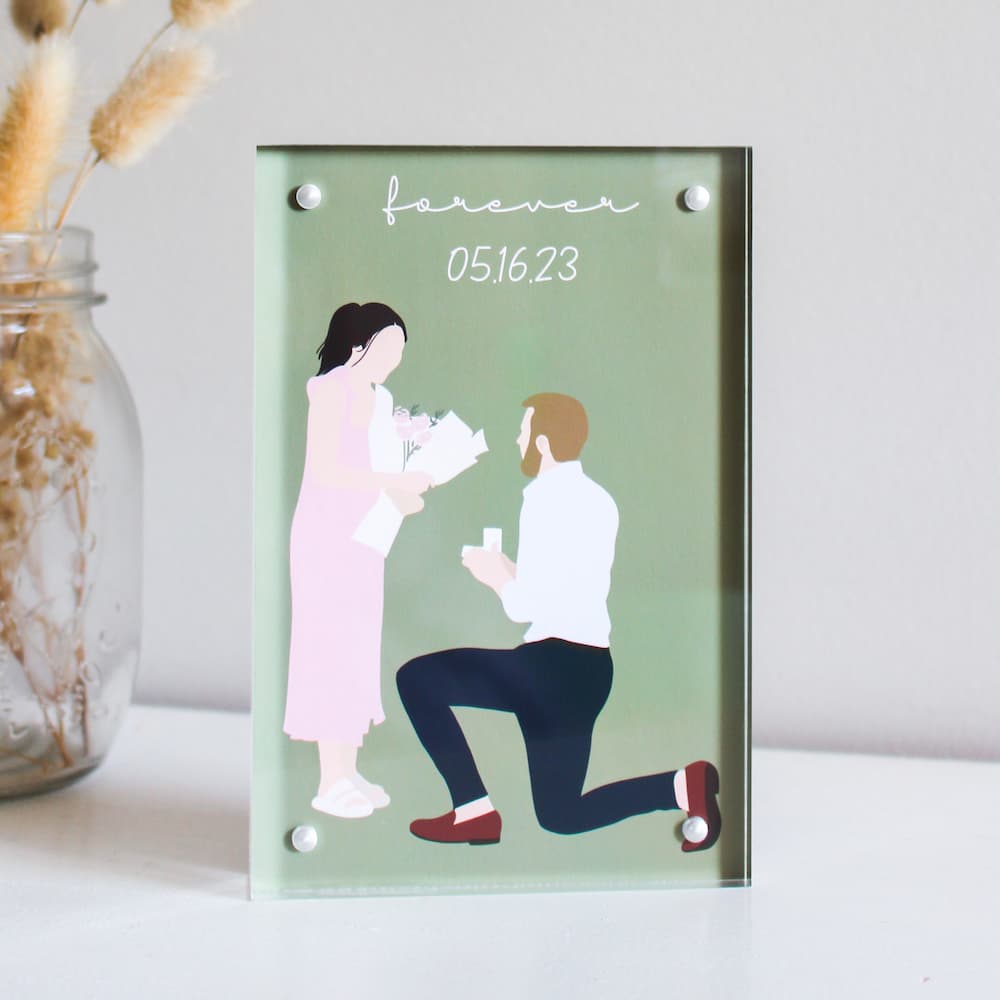 Personalised Double Sided Photo Frame