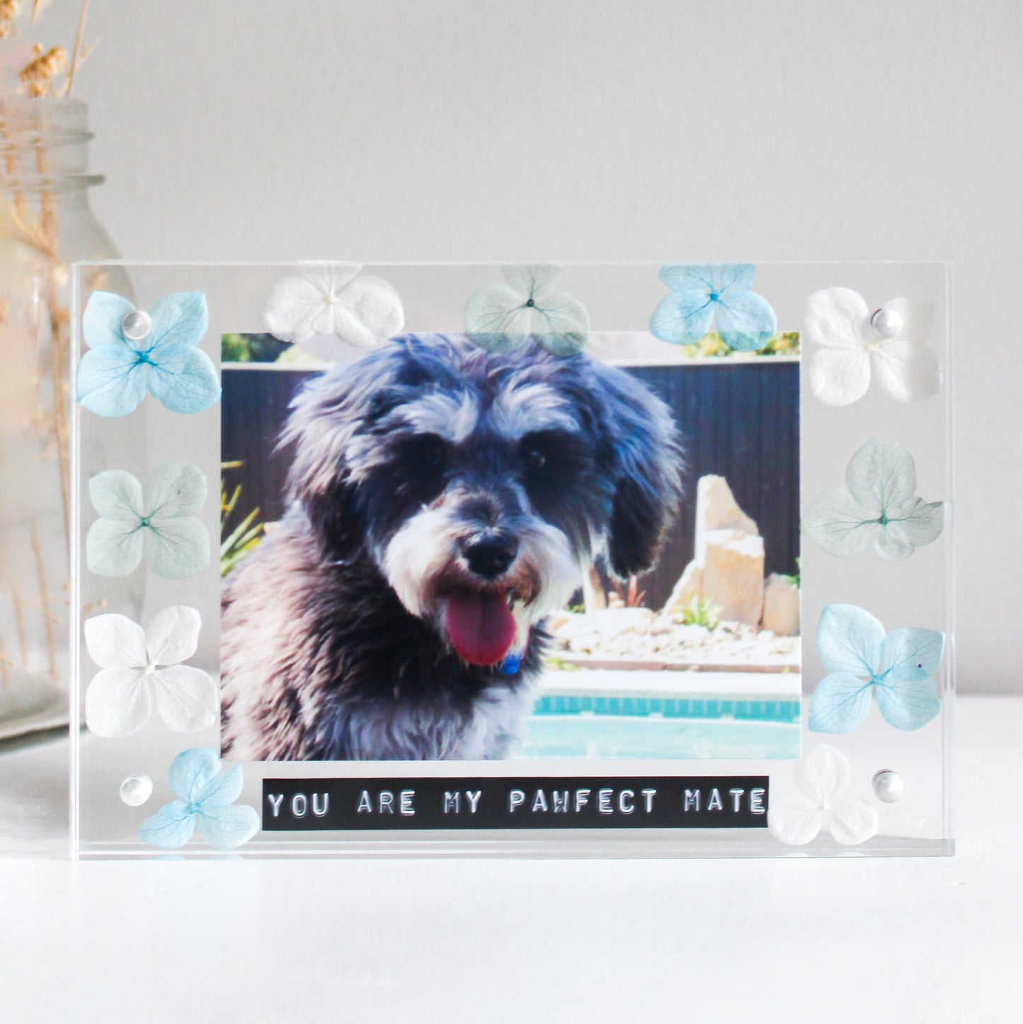 Personalised Flower Photo Frame