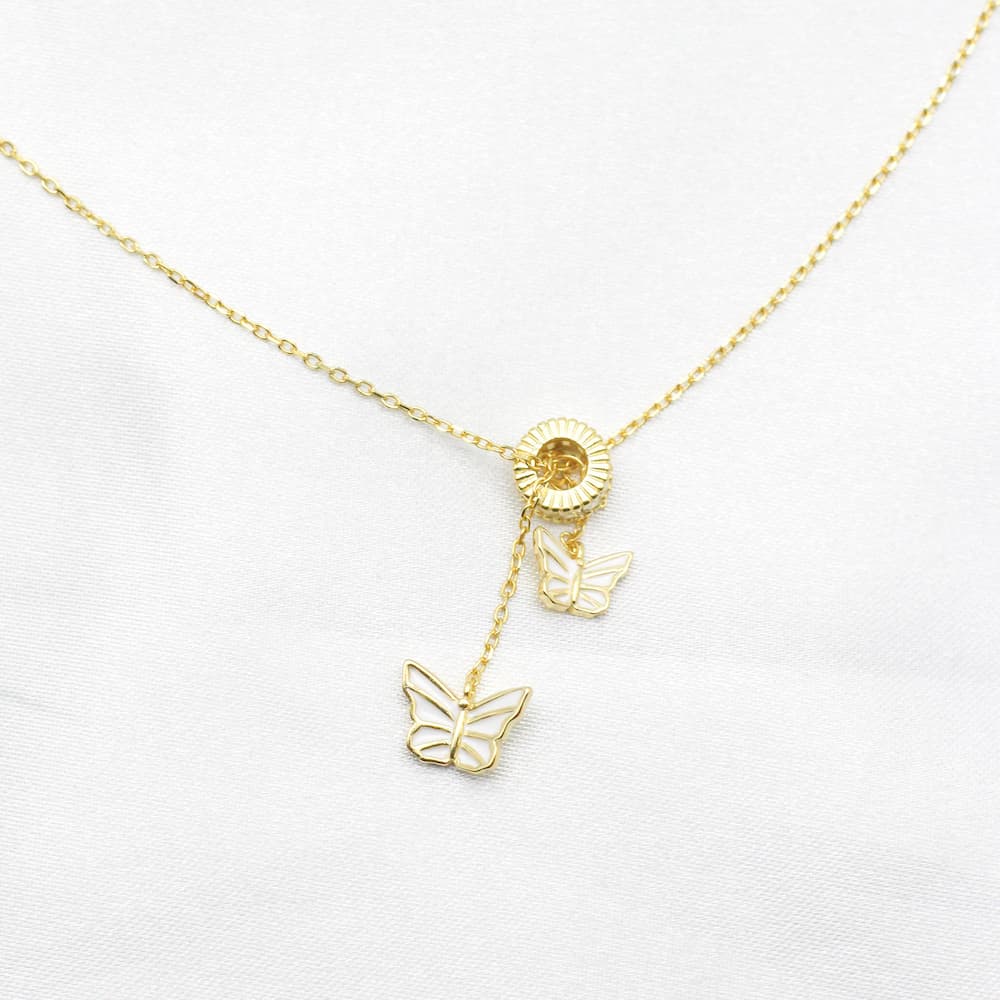 Dainty Butterfly Necklace, Delicate Gold Butterfly, Silver Butterfly Choker Necklace Jewellery, Gift For Her gold butterfly tassel necklace