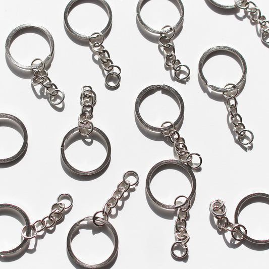 Silver Keychains & Eye Pins (New)