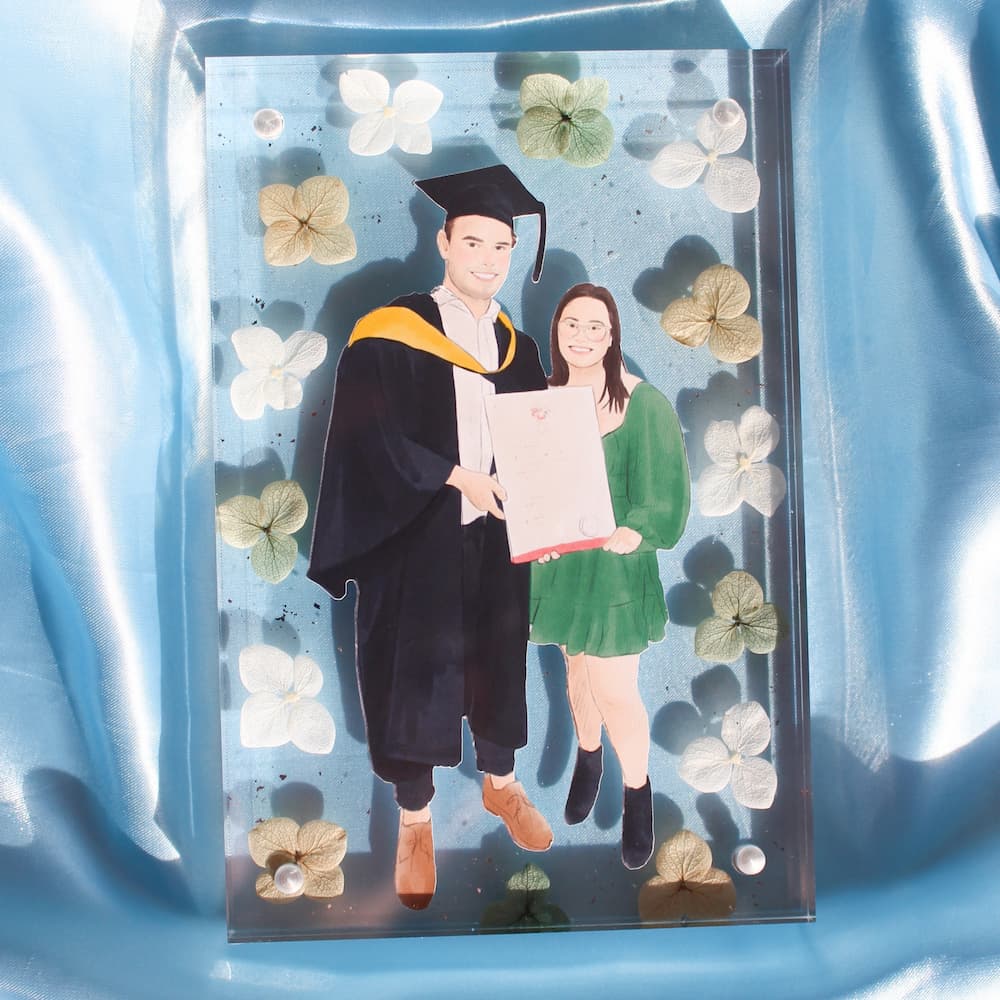 personalised digital illustration frame graduation frame graduation gift ideas digital illustration