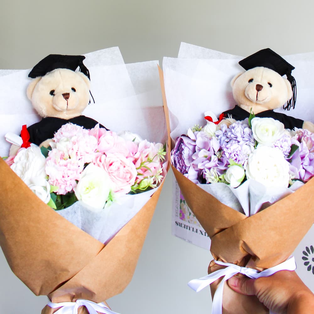 graduation bear bouquet everlasting bouquet bear bouquet artificial flowers bouquet everlasting flower bouquet bear bouquet plush bouquet