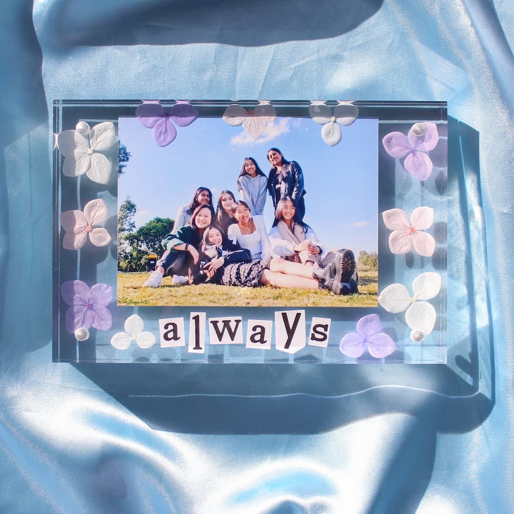 personalised gifts for bestfriends gift ideas for her gift ideas for girlfriend personalised photo block glass photo polaroid frame