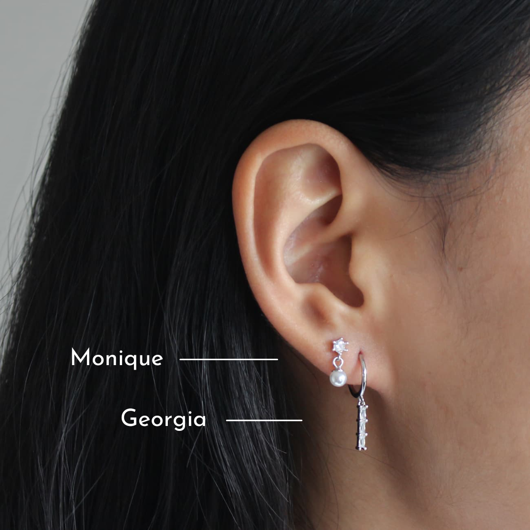 Monique - Pearl Drop Earrings