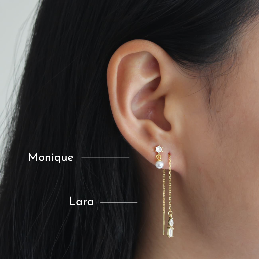 Monique - Pearl Drop Earrings