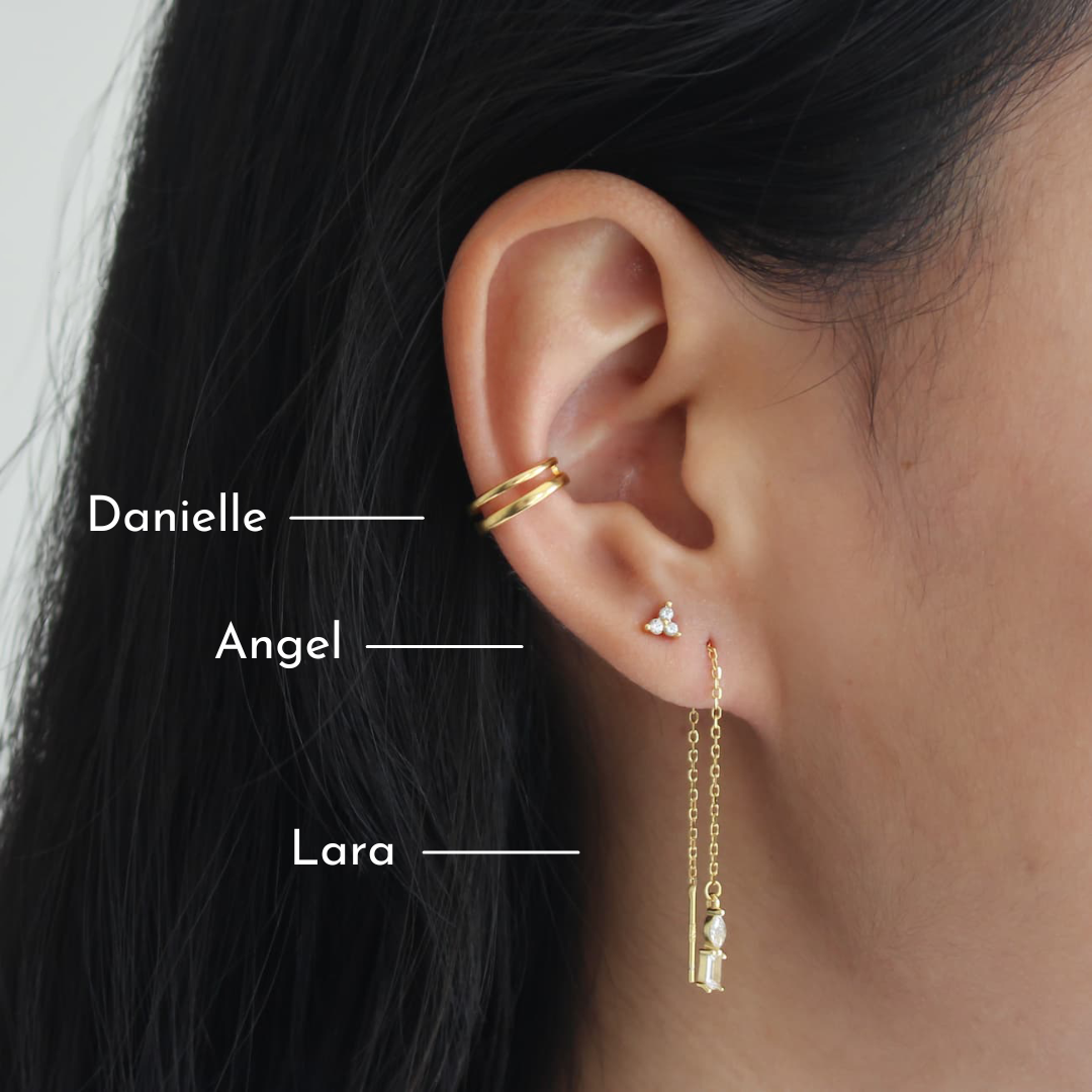 Danielle - Double Band Ear Cuff