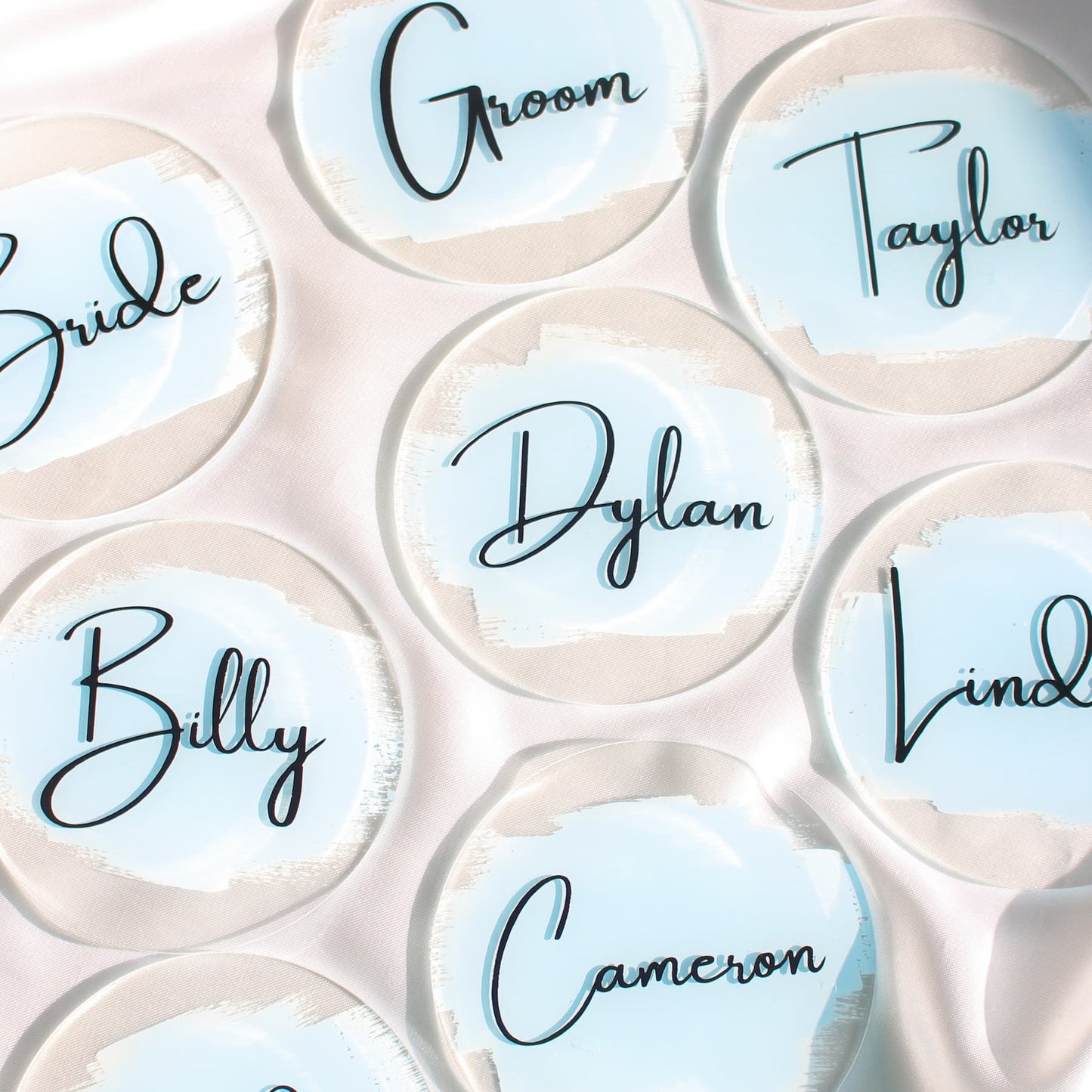 Acrylic Place Cards, Circle Place Cards, Acrylic Name Cards, Wedding Place Cards, Wedding, Wedding Name Cards, Acrylic Circles