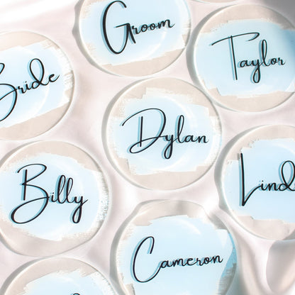 Acrylic Place Cards, Circle Place Cards, Acrylic Name Cards, Wedding Place Cards, Wedding, Wedding Name Cards, Acrylic Circles