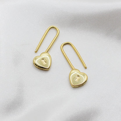 Heart Paper Clip Earrings (From the Vault)