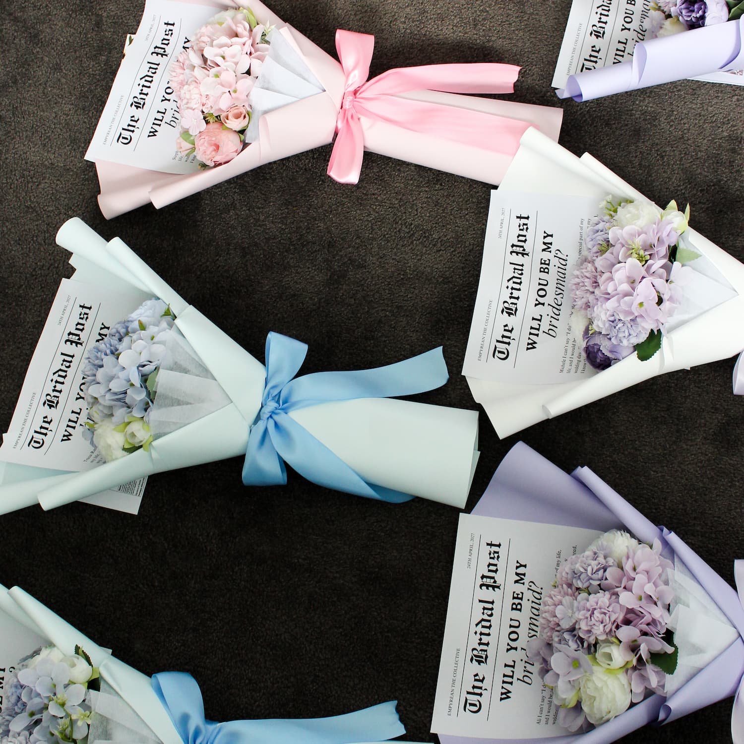 will you be my bridesmaid bouquet