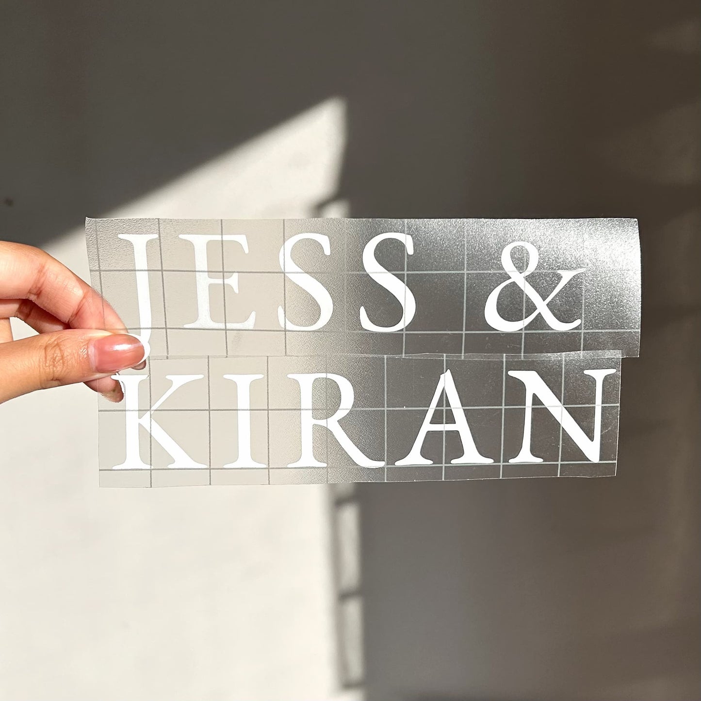 Personalised Mirror Decal Sticker