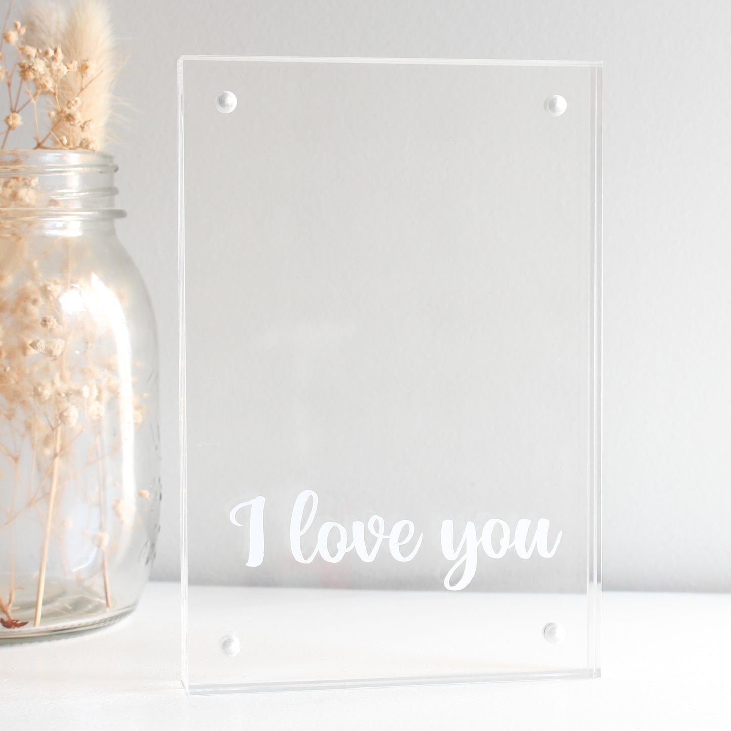 i love you gift ideas gift ideas for mum gifts for her clear acrylic photo frame anniversary frame personalised frame acrylic photo frame