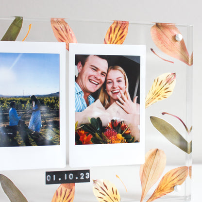 Personalised XL Polaroid Frame (Bouquet Preservation)
