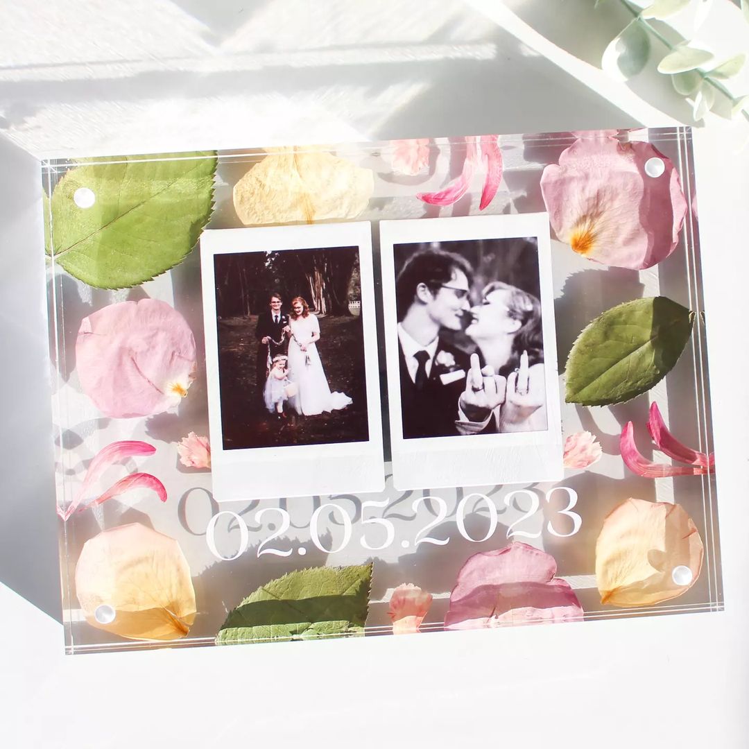 preserved wedding bouquet frame photo frame