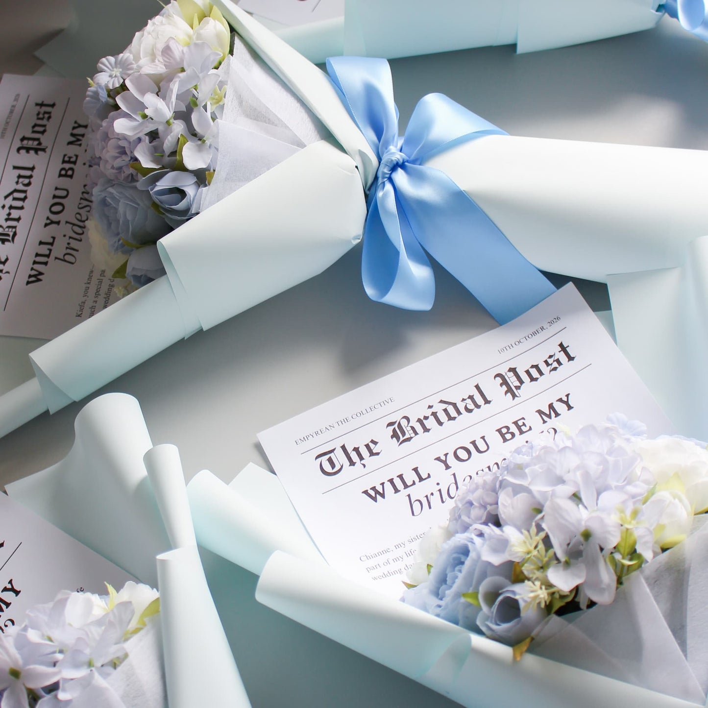 will you be bridesmaid bouquet silk flowers