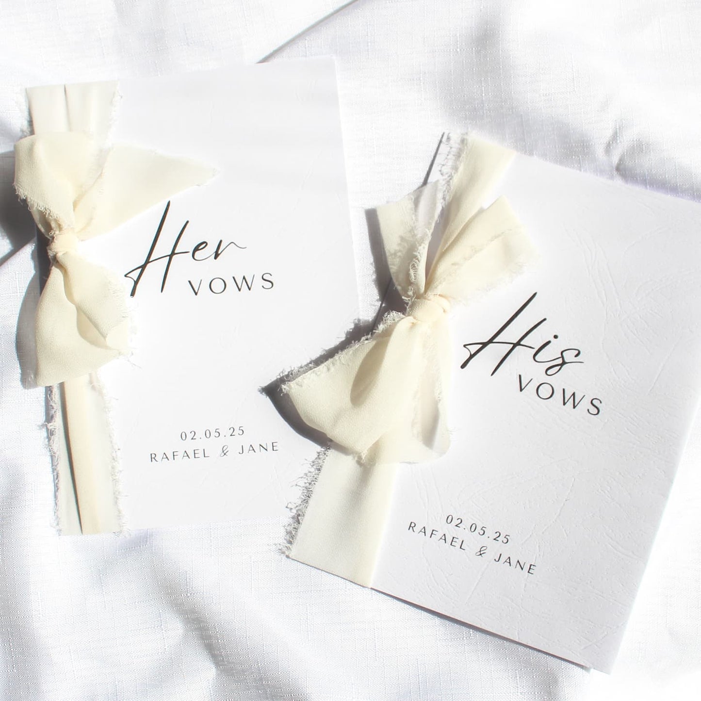 personalised wedding vow books