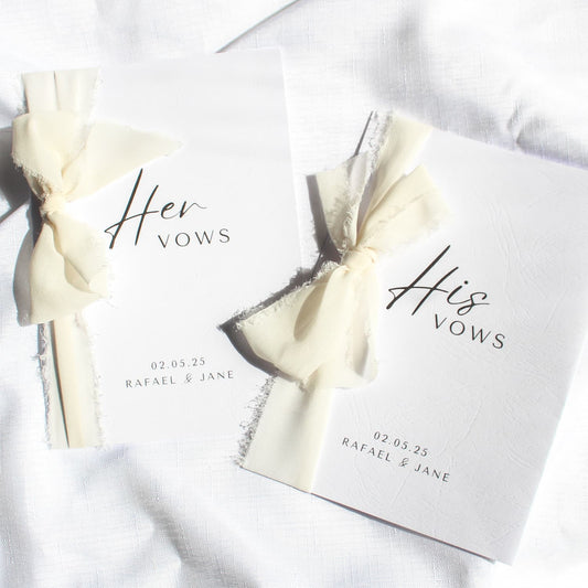 personalised wedding vow books