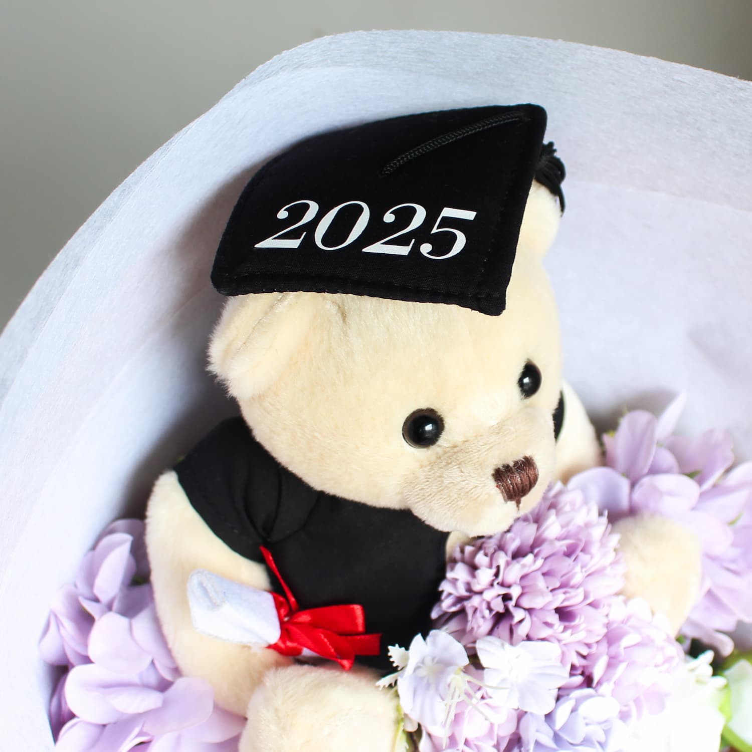 graduation bear bouquet faux plush bouquet