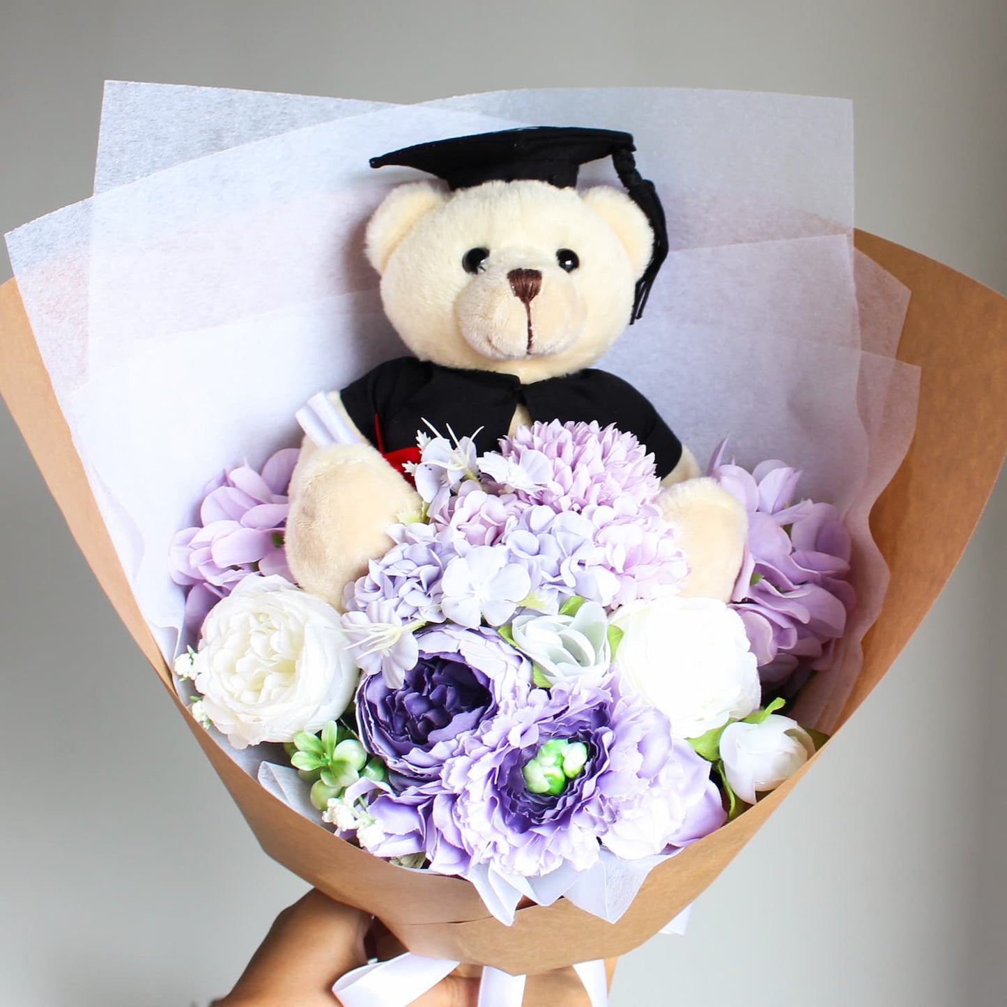 graduation bear bouquet faux plush bouquet australia