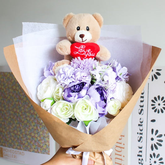 love you bear bouquet everlasting bouquet