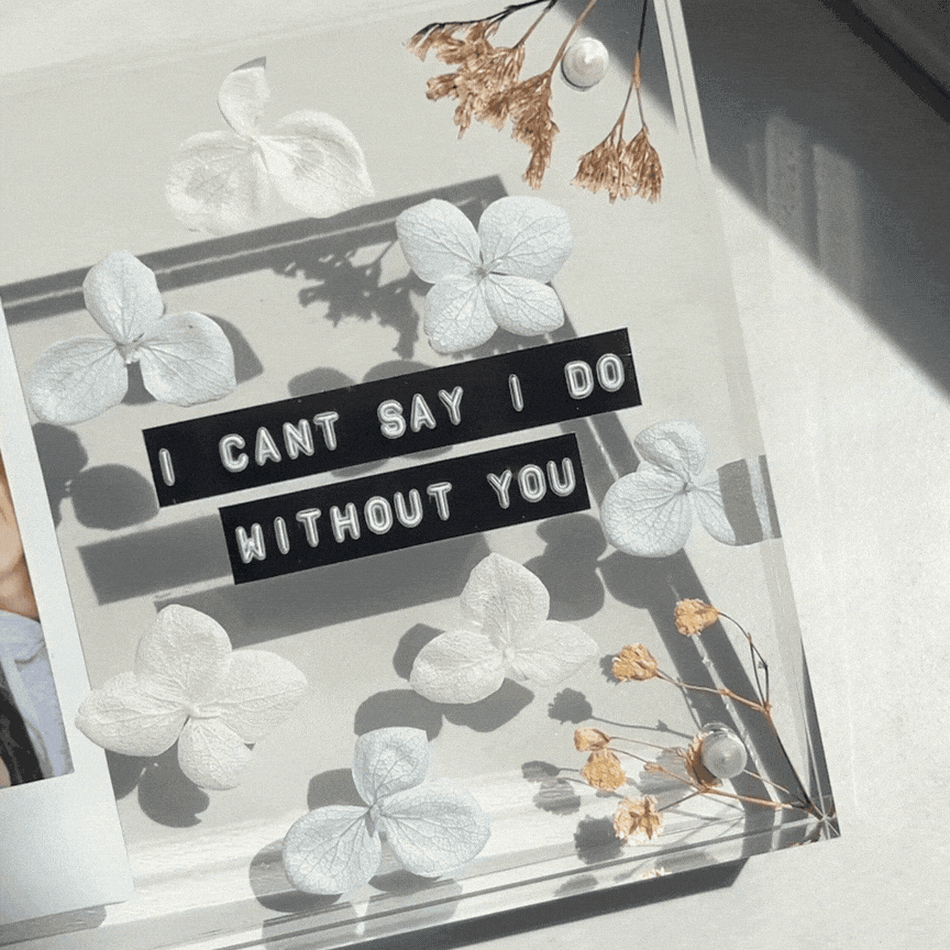 bridesmaid proposal gift ideas personalised polaroid frame