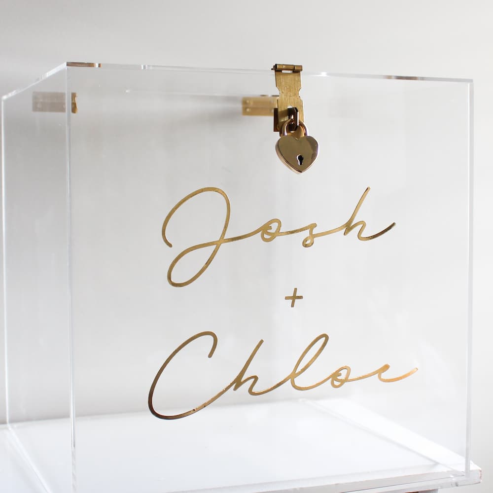 acrylic wishing well box personalised wishing well box acrylic wedding products