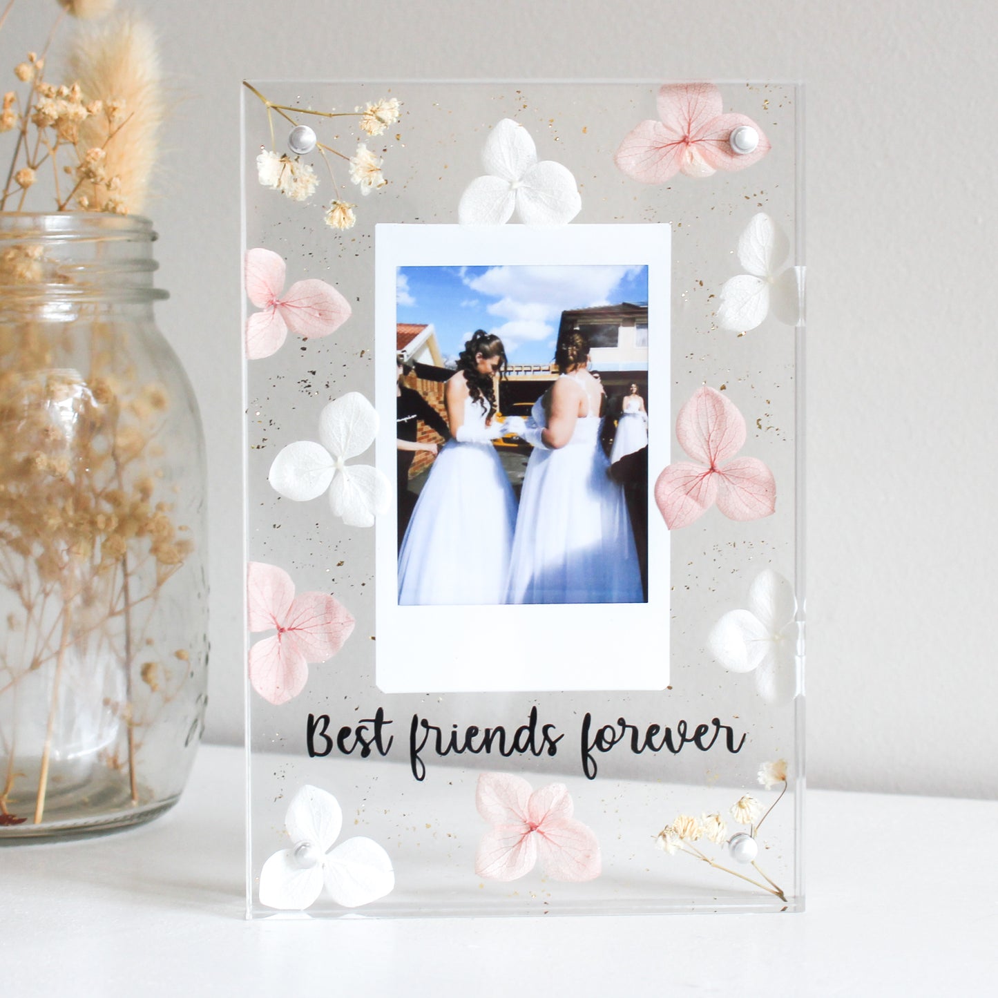 Personalised Flower Polaroid Frame