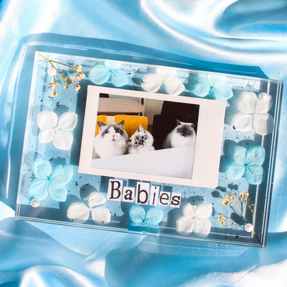 Personalised Flower Polaroid Frame