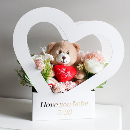 Beary in Love Flower Box (Love You Bear)