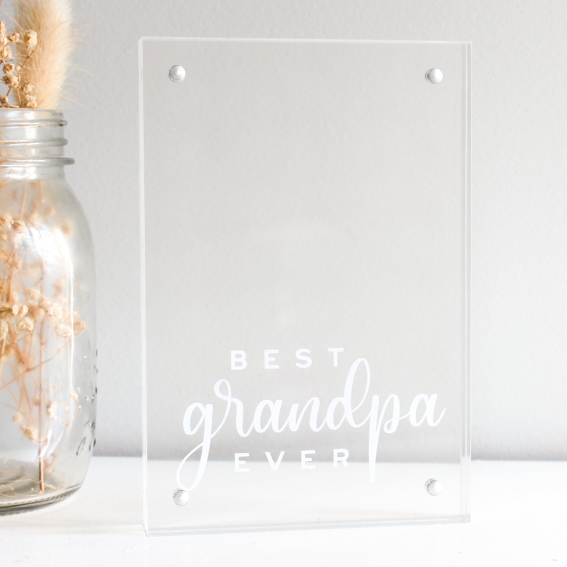 fathers day gift ideas gift ideas for grandpas gifts for him clear acrylic photo frame acrylic photo block personalised frame acrylic block gifts best dad ever frame best grandpa photo frame