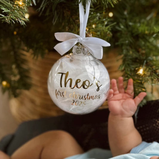 Personalised Feather Bauble