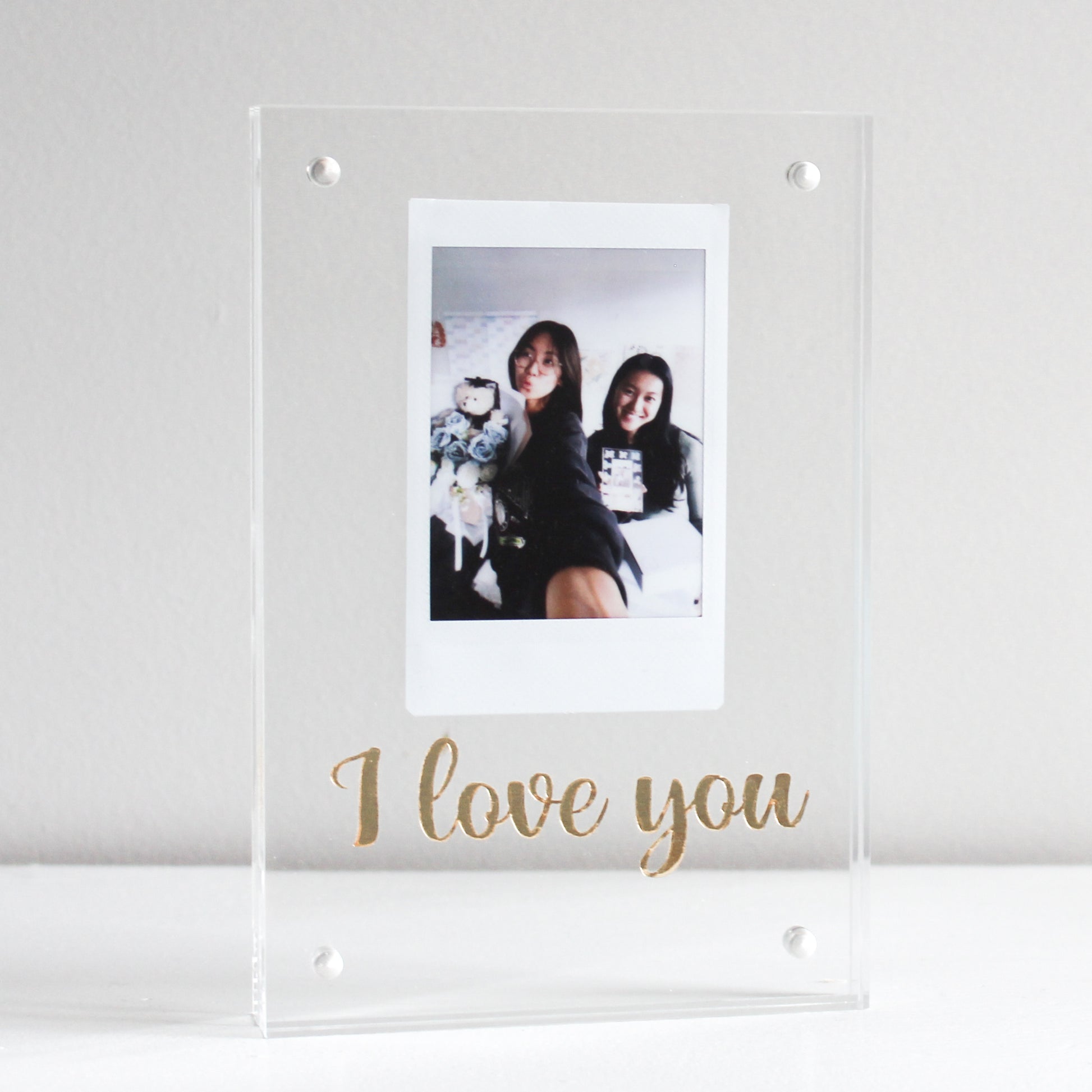 i love you acrylic photo frame