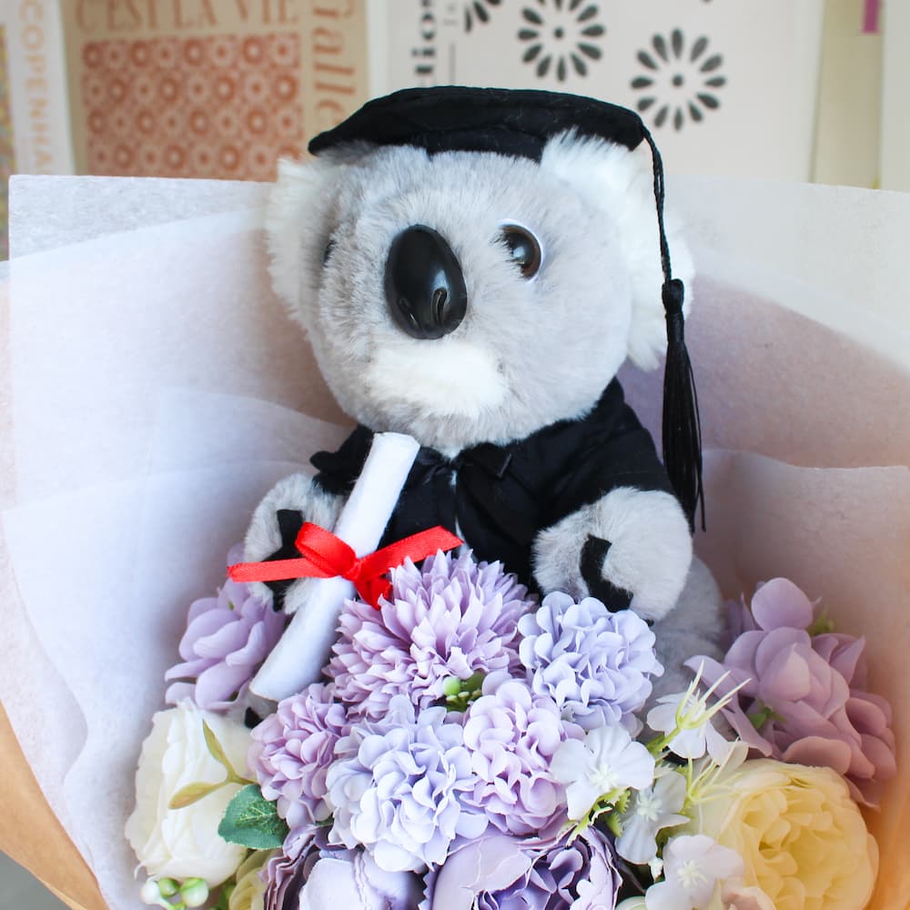 koala plush bouquet for graduation