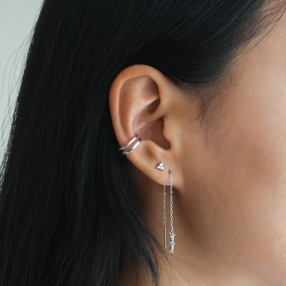 silver ear stack threader