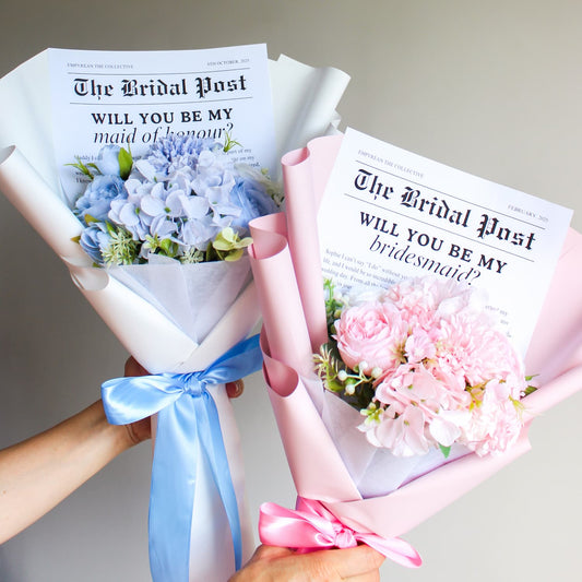 will you be my bridesmaid bouquet