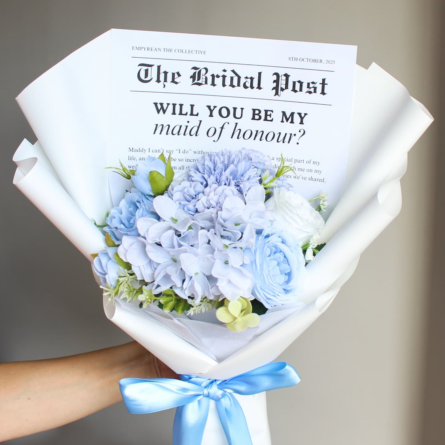 will you be my maid of honour everlasting bouquet