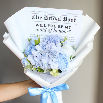 will you be my maid of honour everlasting bouquet