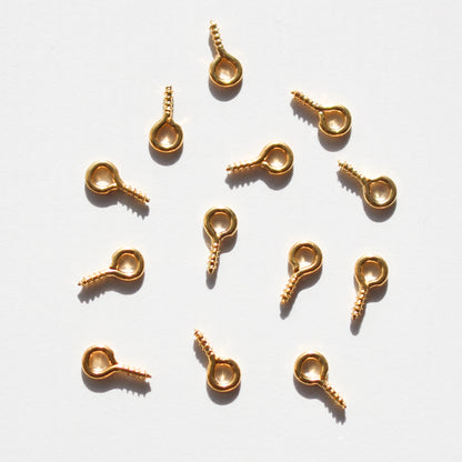 Gold Keychains, Eye Pins & Split Rings (New)