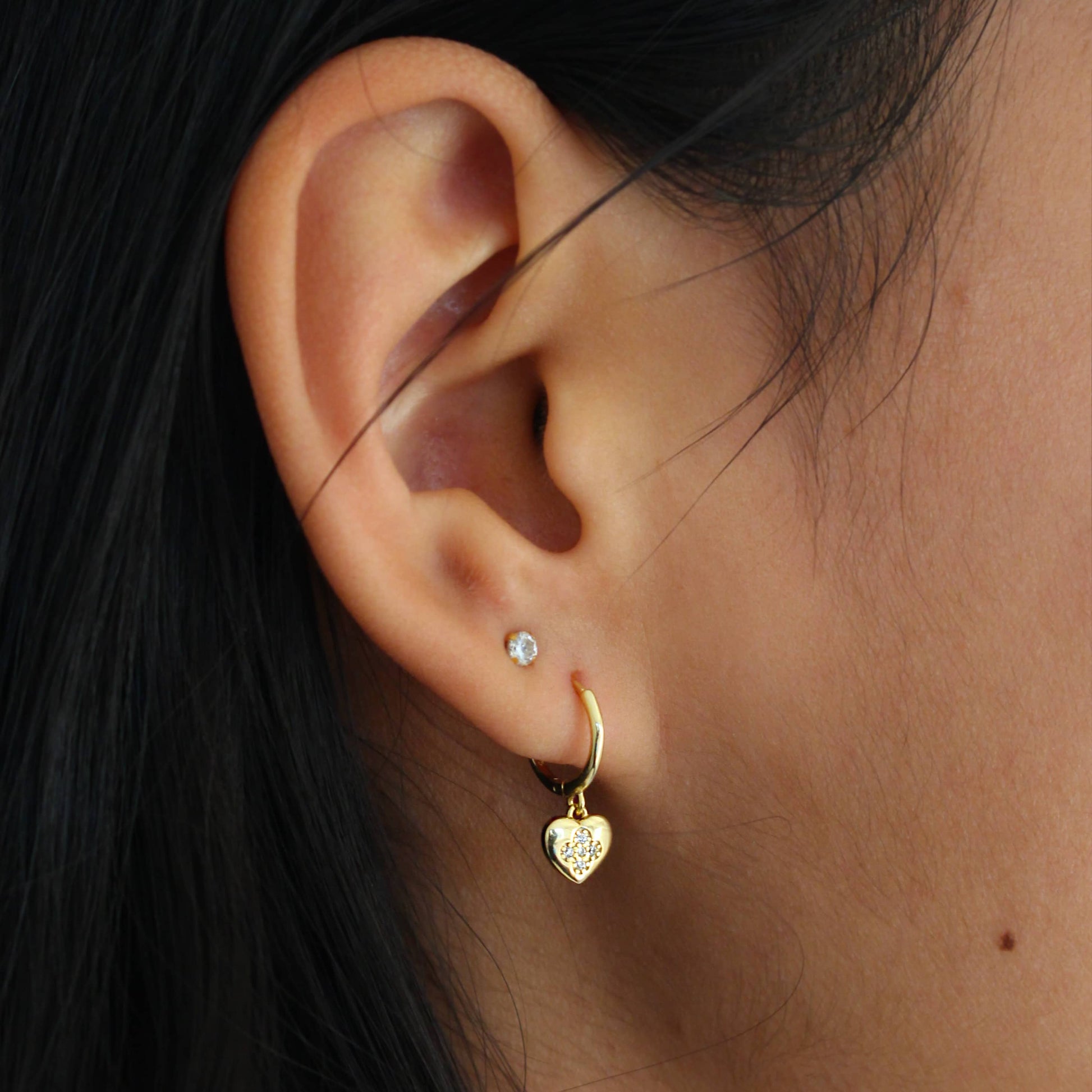 love heart earrings 925 sterling silver australia