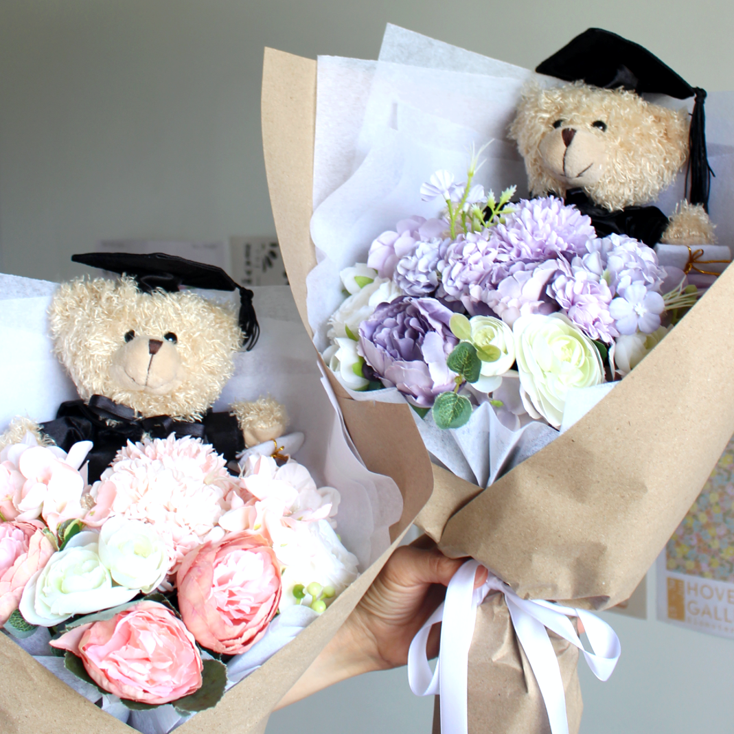 graduation bear bouquet teddy bear bouquet graduation gifts everlasting bouquets graduation